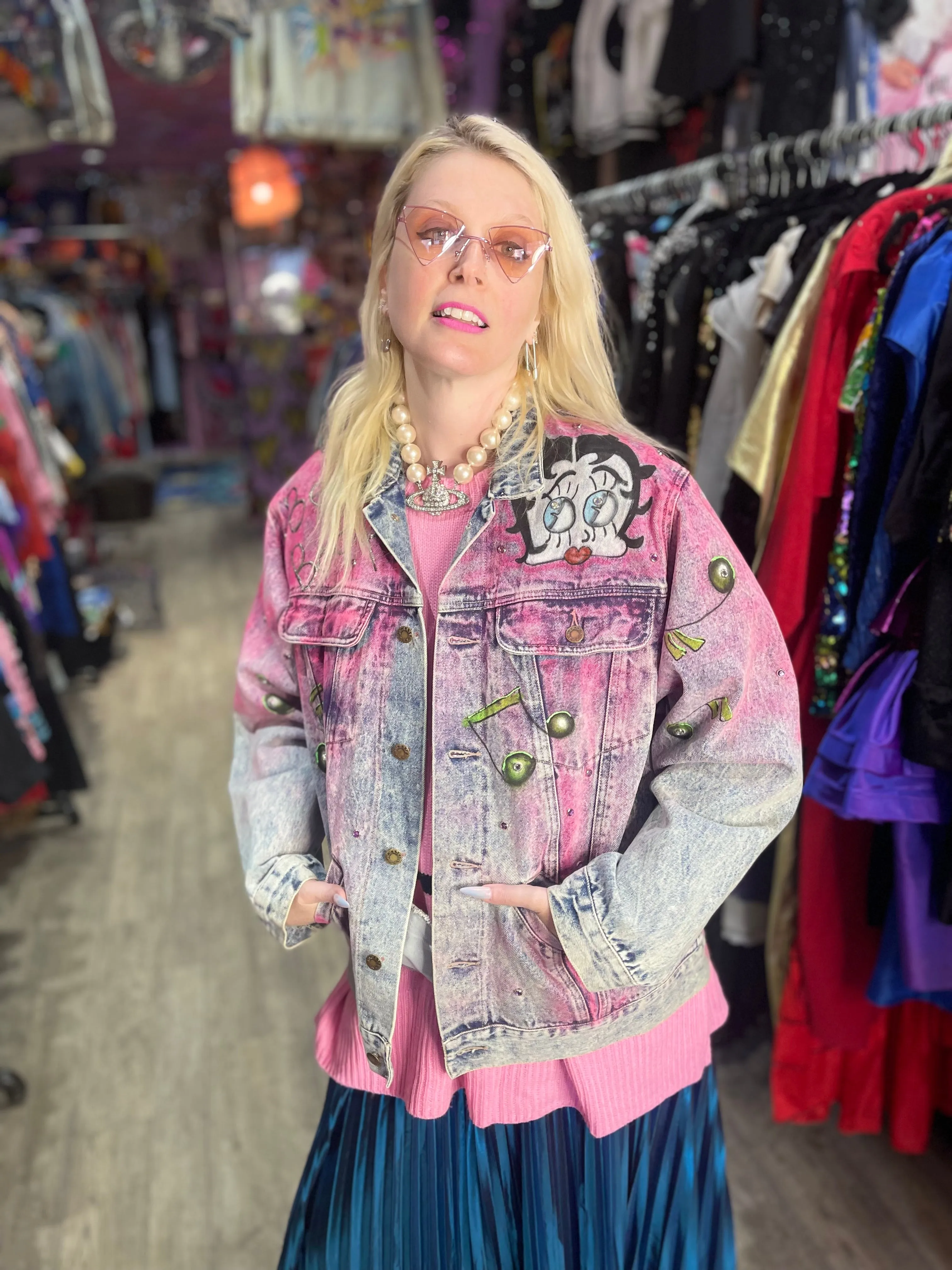 Vintage 80s Betty Boop Jean Jacket