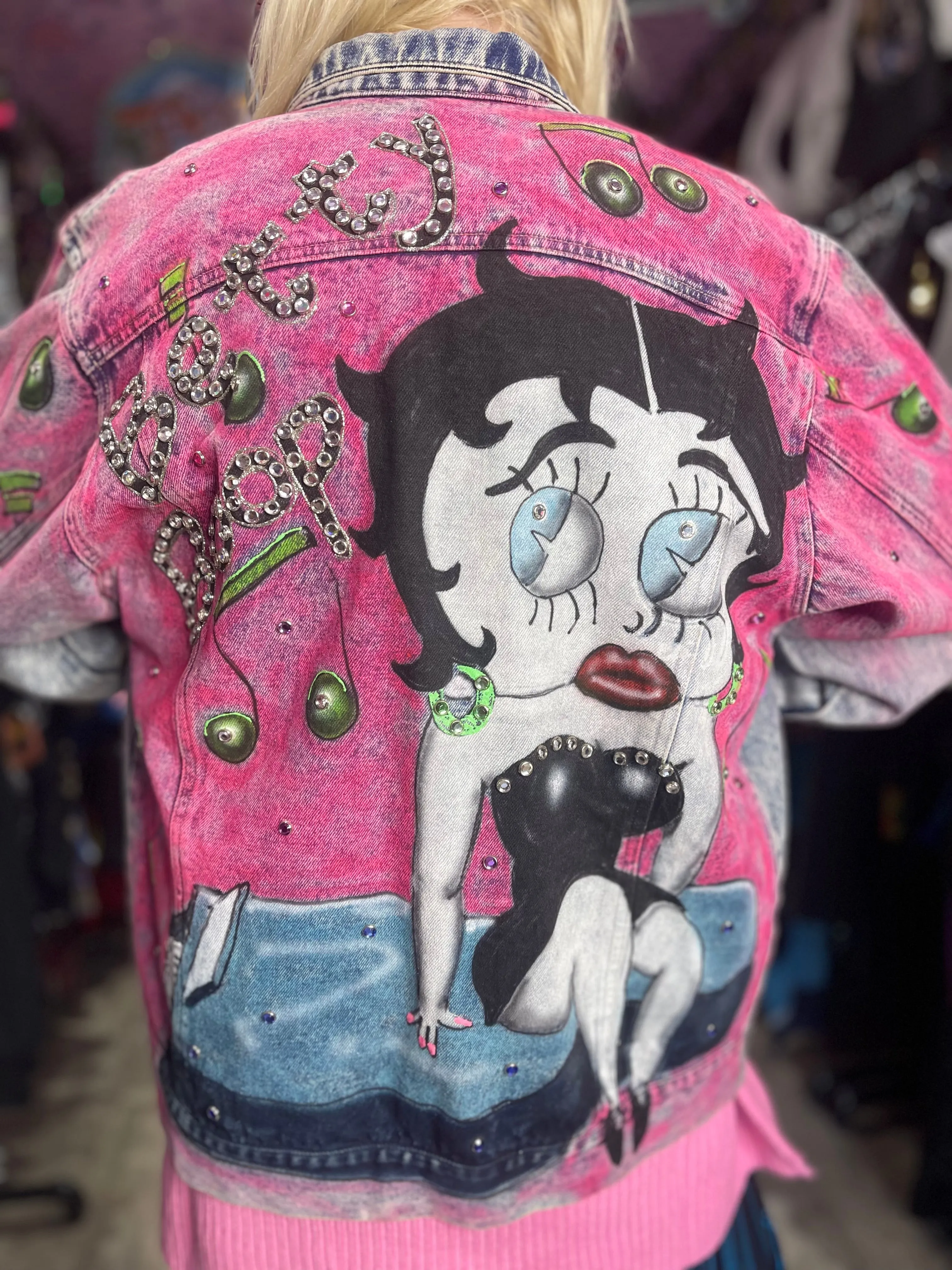 Vintage 80s Betty Boop Jean Jacket