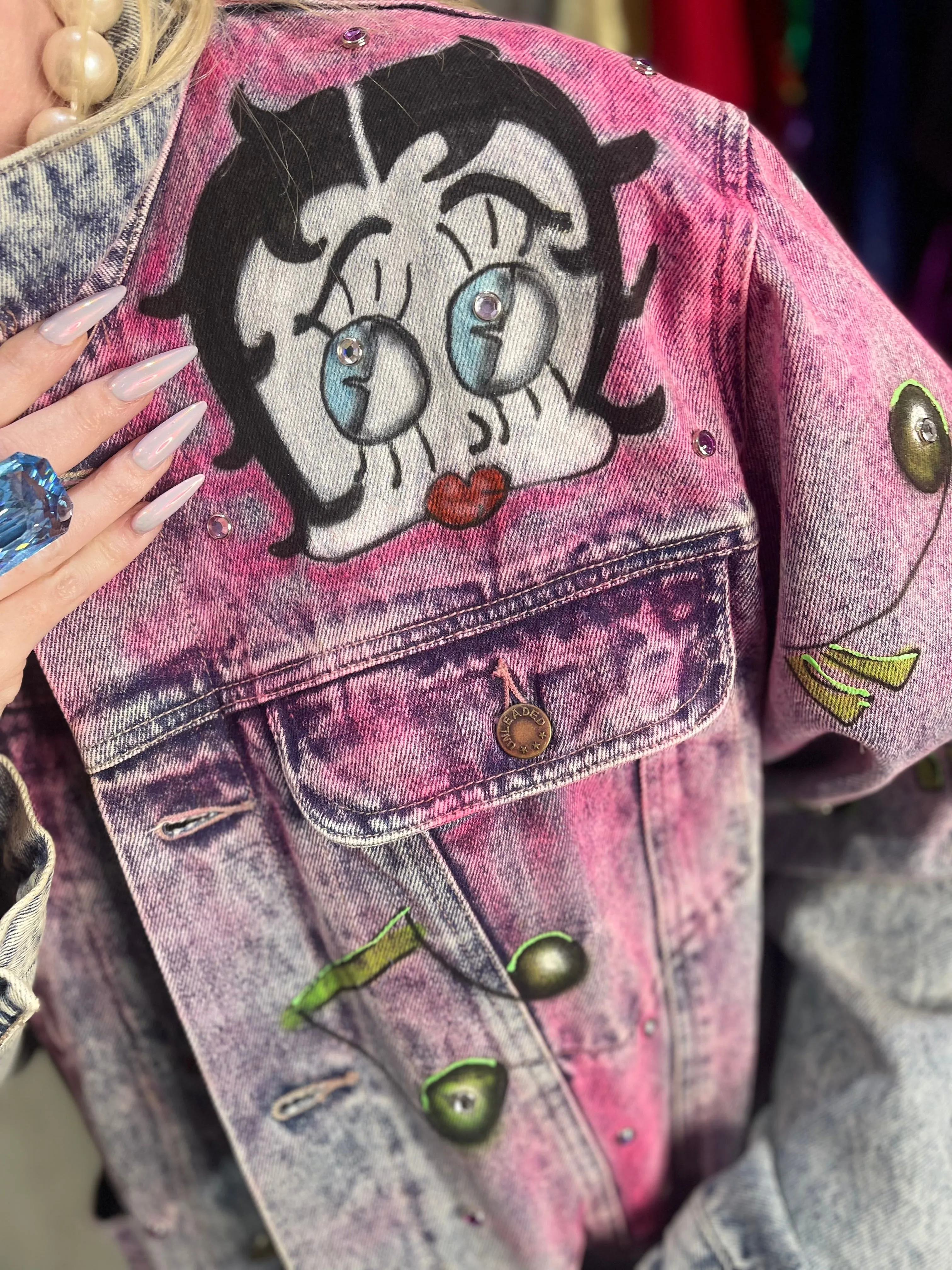 Vintage 80s Betty Boop Jean Jacket