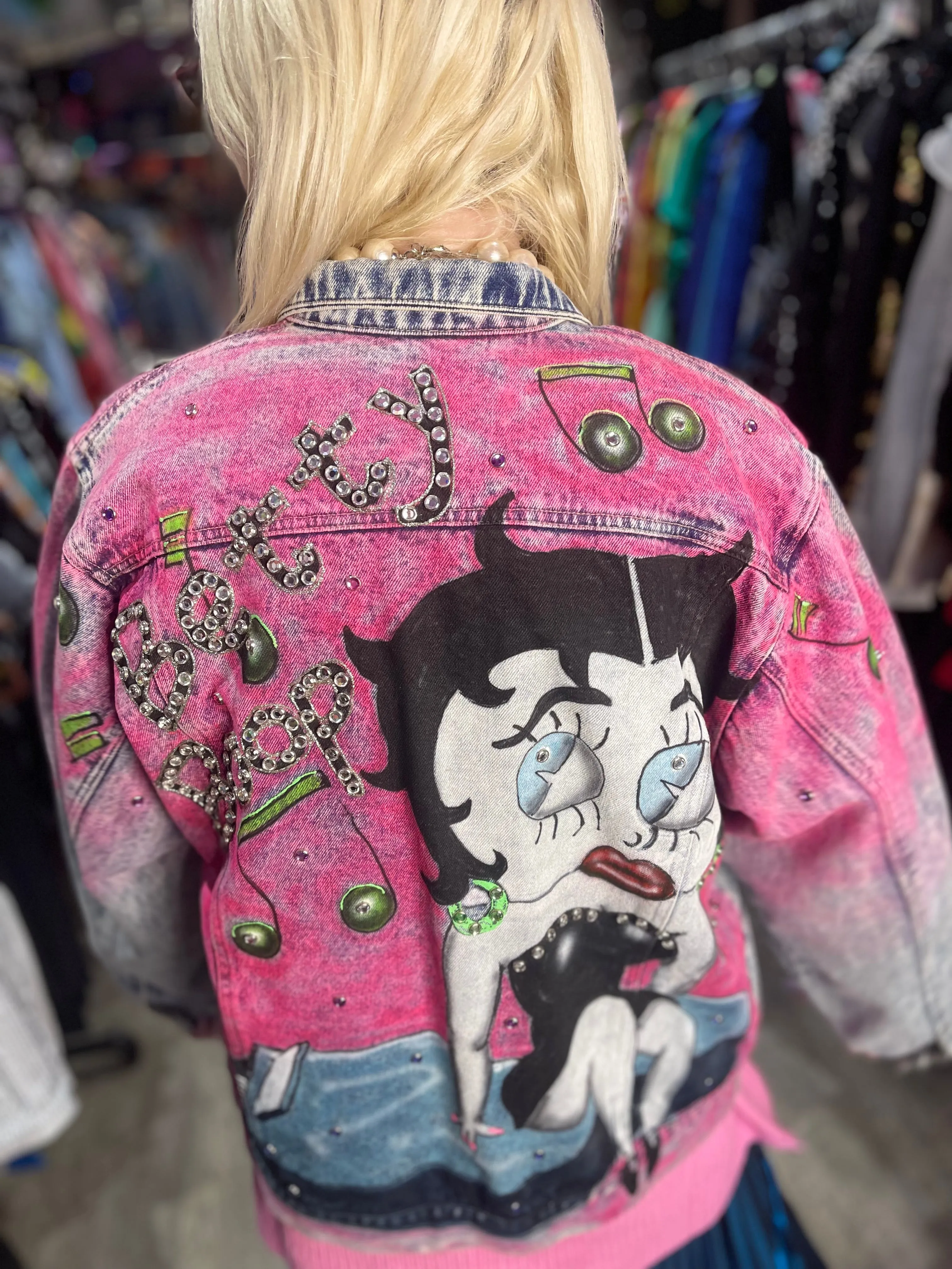 Vintage 80s Betty Boop Jean Jacket