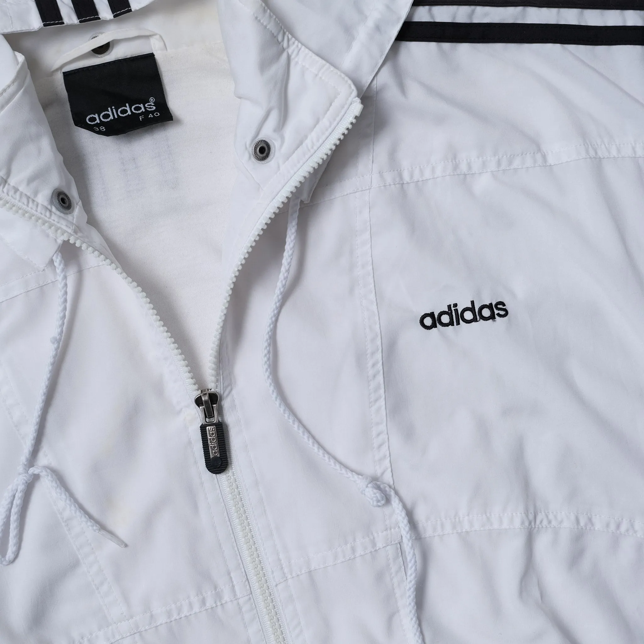 Vintage adidas Hooded Track Jacket Small