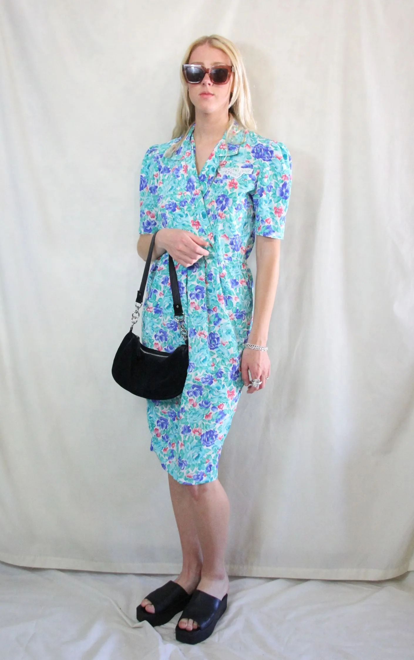 Vintage Floral midi dress