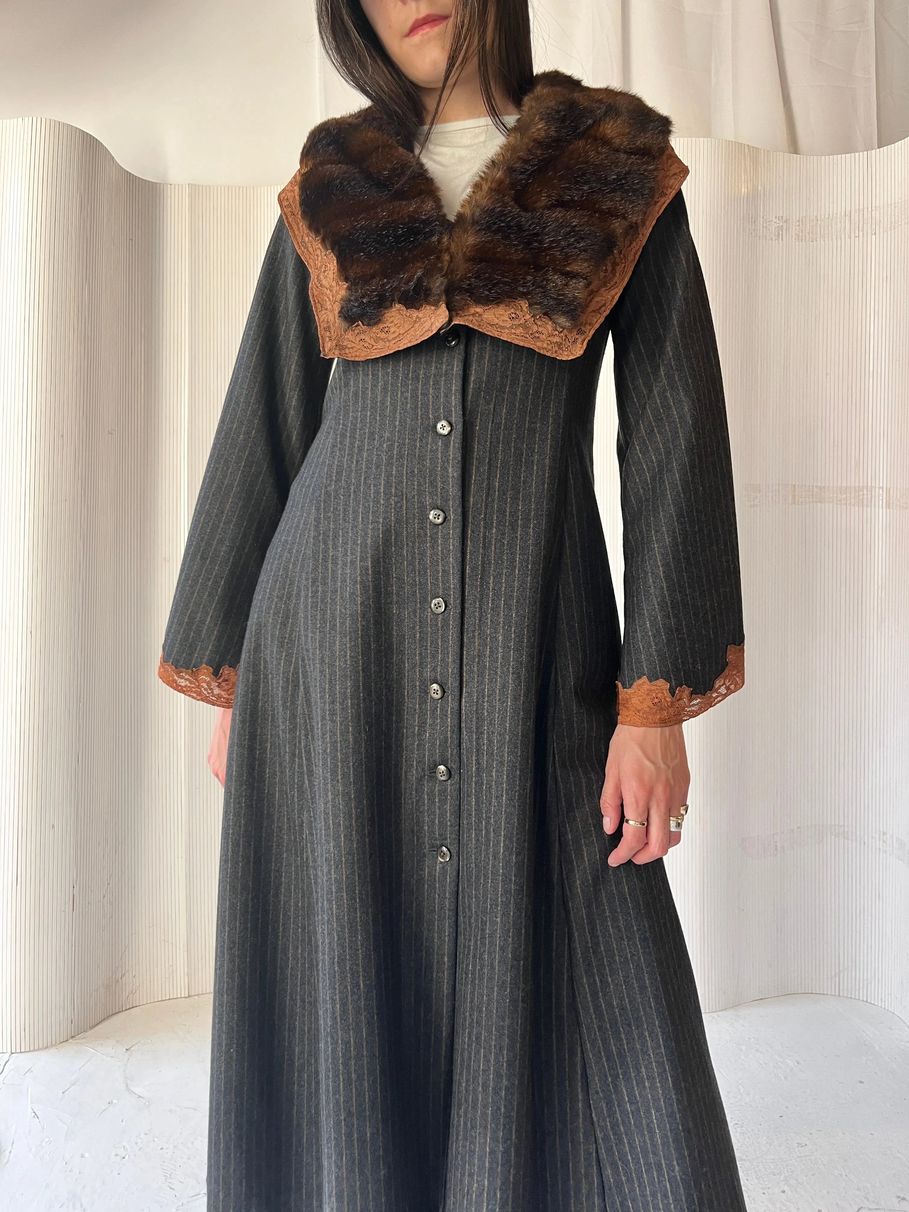 Vintage Wool Coat Dress