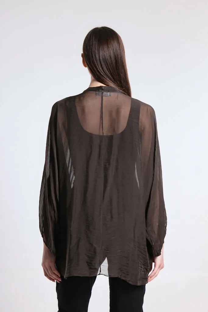 Viola Silk Button Front Blouse (BQ208)