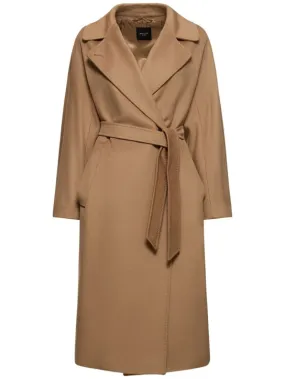 Weekend Max Mara   Resina belted wool midi coat 