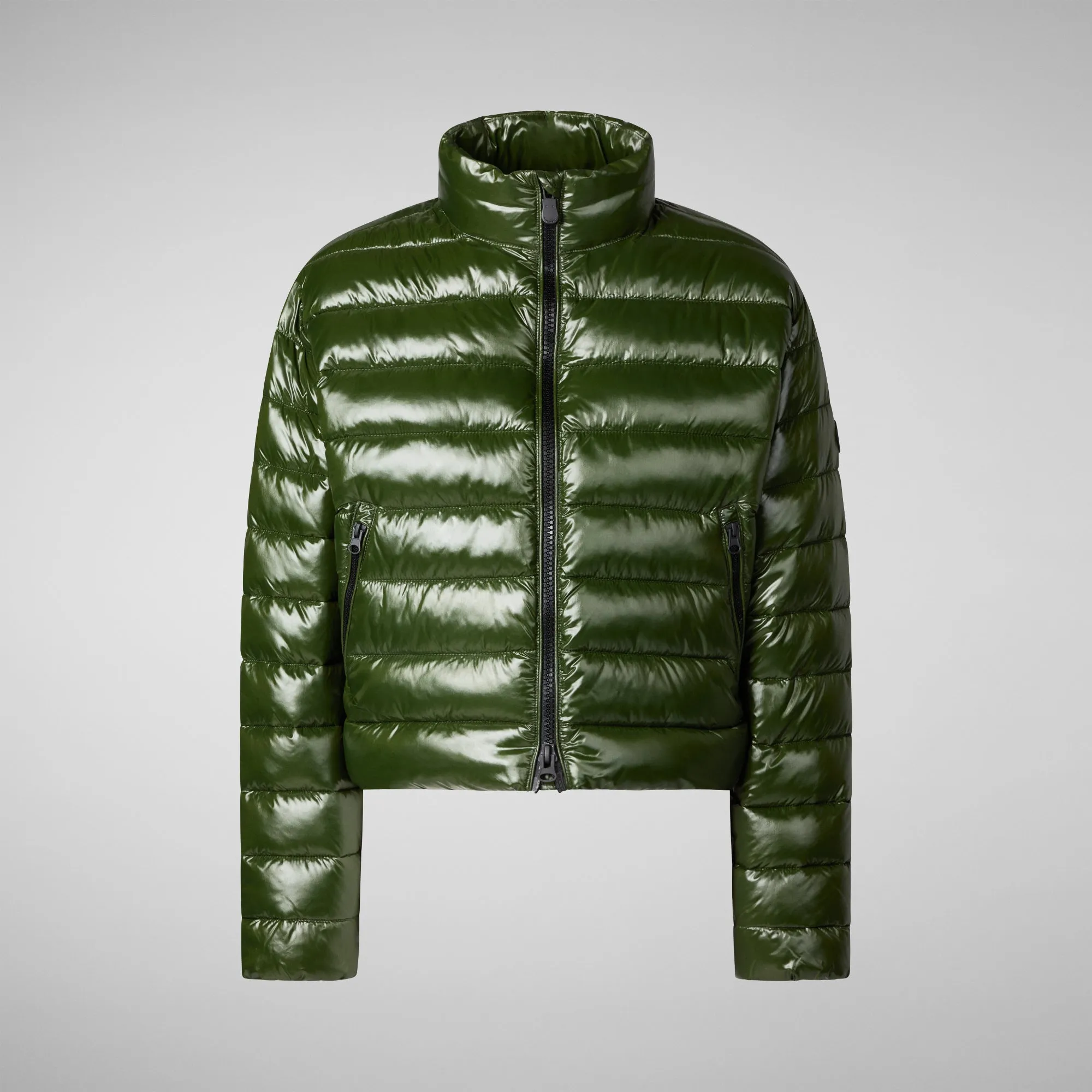 Women's animal free Puffer myra in pine green