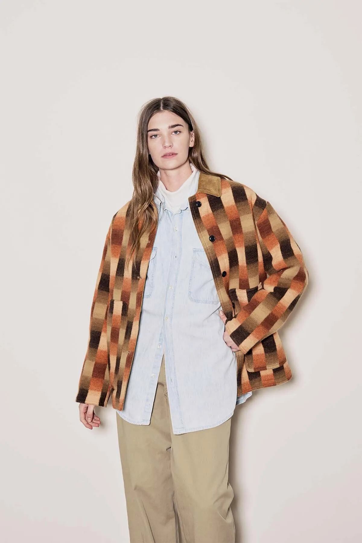 WOMEN'S BLANKET WOOL BARN COAT