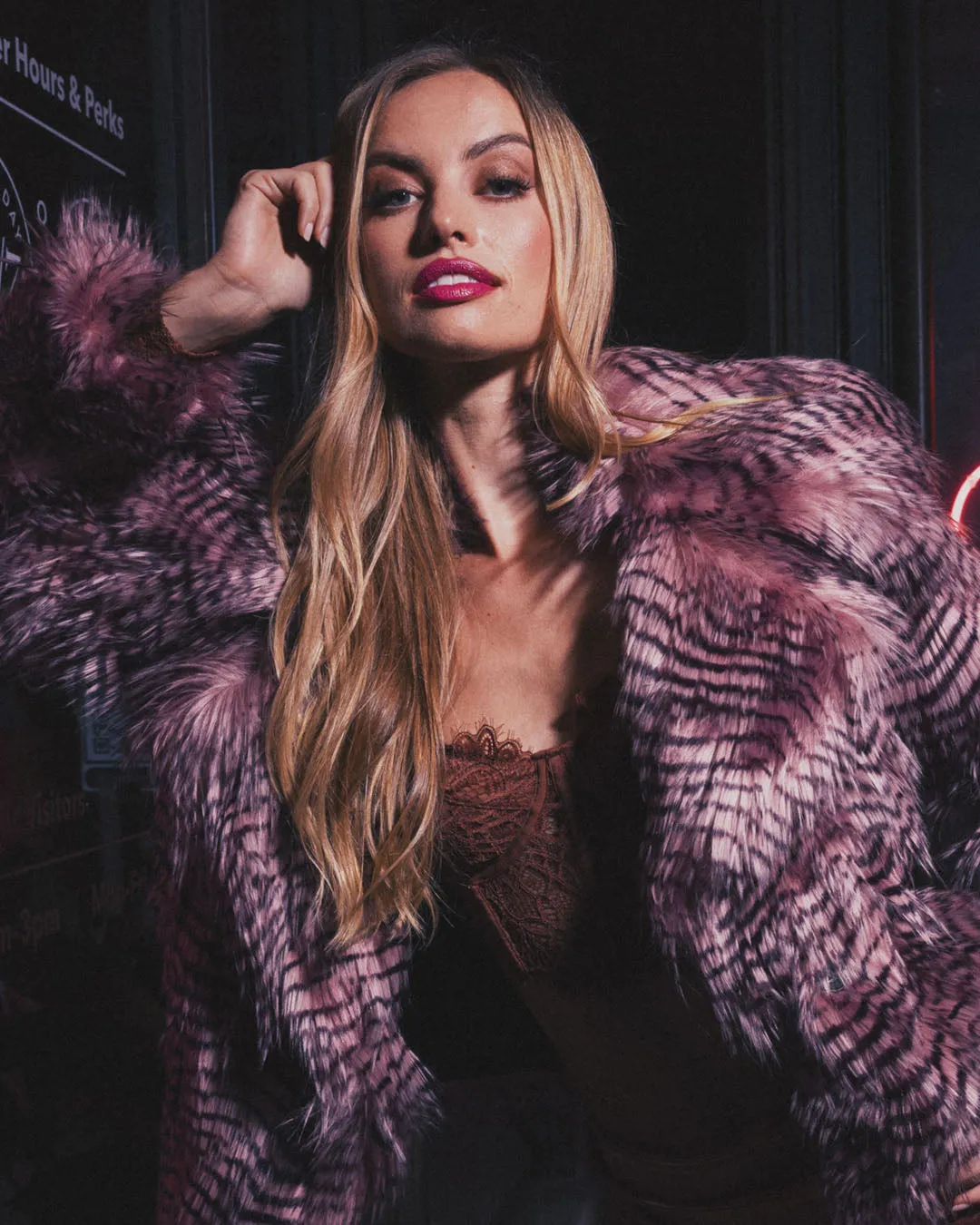 Women's Faux Fur Jacket | Rosewood Finch